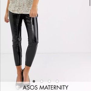 Maternity vinyl over the bump pants